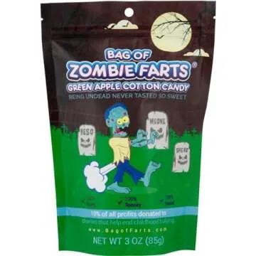 Bag Of Zombie Farts - Hilarious Green Apple Cotton Candy Gift