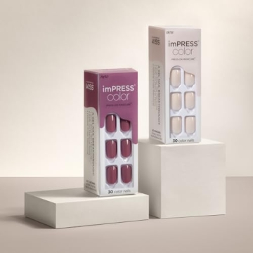 KISS imPRESS No Glue Press-On Nails in Point Pink