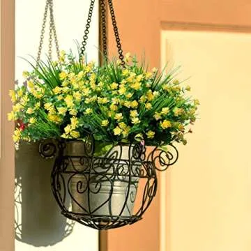 Artificial Fake Flowers Grass Plants Arrangement for Vibrant Decor