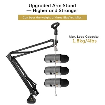 Affordable Adjustable Mic Stand for Streamers and Gamers