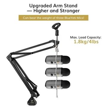 Affordable Adjustable Mic Stand for Streamers and Gamers