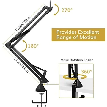 Affordable Adjustable Mic Stand for Streamers and Gamers