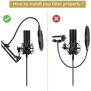 Affordable Adjustable Mic Stand for Streamers and Gamers