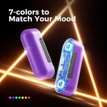 OCOOPA Magnetic Rechargeable Hand Warmers 2 Pack, 18W Fast Charging, 10000mAh Electronic Portable Pocket Heater, Seven-Color RGB Lights, Gaming Gear Tech Savvy Women, Purple