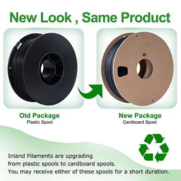 Inland Micro Center PETG Filament 1.75mm, Yellow PETG 3D Printer Filament - PETG 3D Printing Filament - 1KG Filament Spool - Dimensional Accuracy +/- 0.03mm