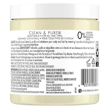 Nexxus Sulfate-Free Hair Scrub Exfoliating Scalp Scrub To Nourish & Clarify Silicone, Dye, & Paraben Free Hair Scrub 10 oz