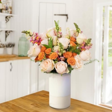 Extra Large Premium Fresh Orange Peach Roses Delivery