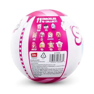 Snackles Series 2 Mystery UNbox 5 Inch Plush in Capsule by ZURU, Ultra Soft Plush, Collectible Plush...