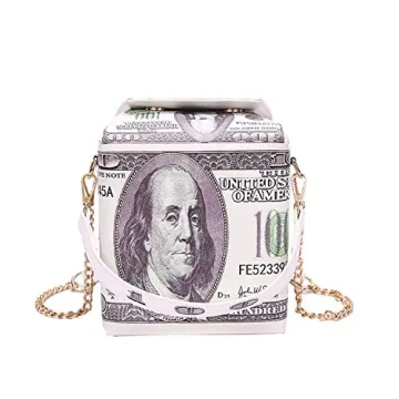 WOG2008 Takeout Box Tower Print Shoulder Bag - Stylish PU Leather Handbag for Ladies
