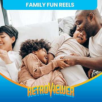 IMAGE3D Custom Viewfinder Reel Plus RetroViewer - for Kids, & Adults, Classic Toys, Slide Viewer, Retro, Vintage, May Work in Old Toys (Red)