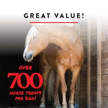 Manna Pro Apple Wafers - Treats for Horses - Packed with Vitamins & Minerals - Apple Flavored Horse Treats - 20 Pounds