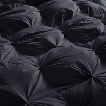 Luxurious California King Down Comforter with Pinch Pleat Design