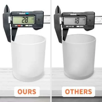 SUPMIND 15 Pack Empty Candle Jars 7oz Frosted Glass Jars with Bamboo Lids and Stickers and Labels, Bulk for Making Candles Containers Vessels - Dishwasher Safe