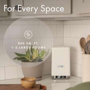 ScentAir Whisper Home | Diffuser Machine, Scents up to 800 Sq. Ft Room, Compatible with Alexa & Google, WiFi & Bluetooth Enabled, Cartridge Sold Separately, White