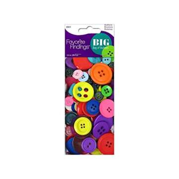 Blumenthal Lansing 4-Ounce Big Bag of Buttons – Colorful Craft Essentials for Your DIY Projects