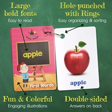 Star Right Words Flash Cards for Early Learning Ages 3-7