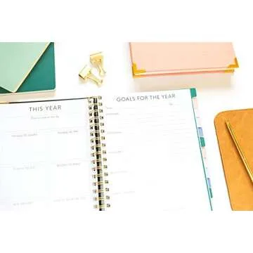 The Homeschool Planner: Beautiful and Undated with Monthly Tabs | To Do List, Goals, Meal Planning & Academic Tools | Homeschooling, Distance Learning & Family Organizer | Gold Spiral