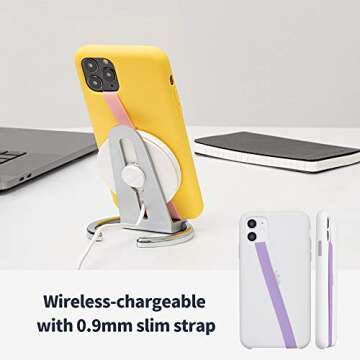 Sinjimoru Stretchable Phone Strap for Wireless Charging