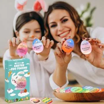 Asekonc Easter Basket Stuffers - 60 Unique Tokens