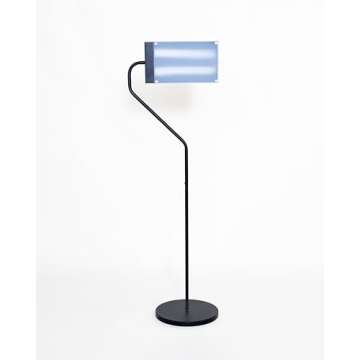 Northern Light Technologies Flamingo 10,000 Lux Bright Light Therapy Floor Lamp, Black, 4 Foot
