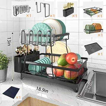 Godboat Dish Drying Rack for Efficient Kitchen Organization