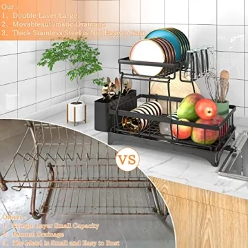 Godboat Dish Drying Rack for Efficient Kitchen Organization