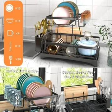 Godboat Dish Drying Rack for Efficient Kitchen Organization