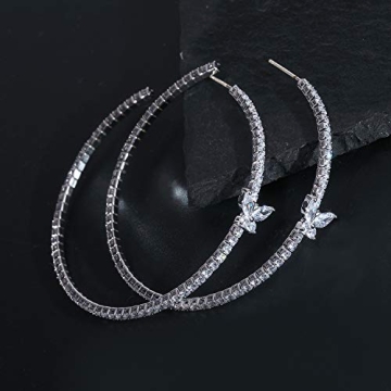 Stylish YILIBAO Silver Hoop Earrings for Women