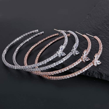 Stylish YILIBAO Silver Hoop Earrings for Women