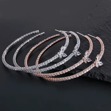 Stylish YILIBAO Silver Hoop Earrings for Women