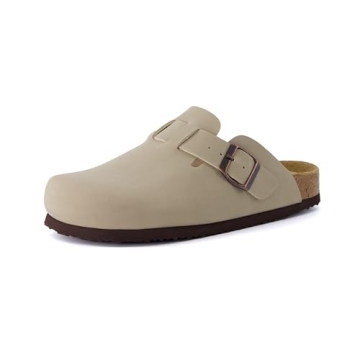 Vegan Suede Hana Womens Clogs with Arch Support
