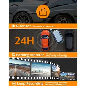 High-Resolution AKASO DL12 Mirror Dash Cam with GPS