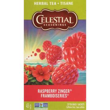 Celestial Seasonings Raspberry Zinger Tea, 20 ct