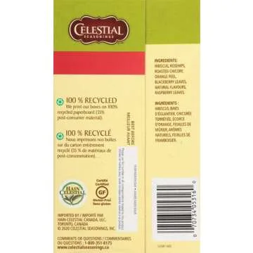 Celestial Seasonings Raspberry Zinger Tea, 20 ct