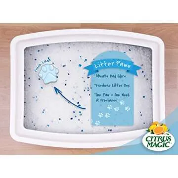 Citrus Magic Pet Odor Eliminator Litter Paws, Fresh Linen, 6-Count