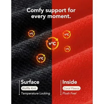 VeraCosy Men's Two-Tone Memory Foam Slippers Indoor Outdoor