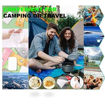 QUALIALL Premium Compressed Towels, Pure Cotton Portable Washcloth for Camping or Travel…