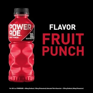 Powerade Fruit Punch Electrolyte Sports Drink 8-Pack