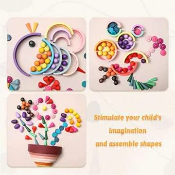 Promise Babe 162 PCS Wooden Loose Parts Toy Rainbow Stacking Toy for Toddlers, Sensory Play Set Colorful Montessori Materials Preschool Learning Building Toys for Boys Girls