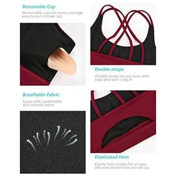 RUNNING GIRL Stylish Sports Bras for Active Women