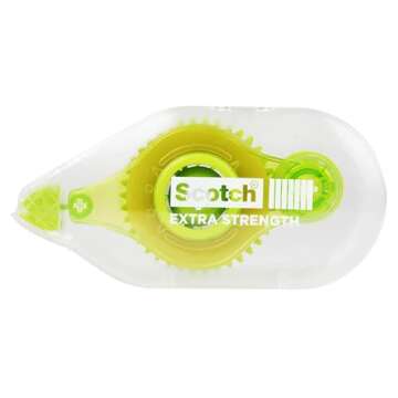 Scotch Adhesive Dot Roller Value Pack .31 in x 49 ft 4 Pack Great for Home Office and School Project...