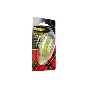 Scotch Adhesive Dot Roller Value Pack .31 in x 49 ft 4 Pack Great for Home Office and School Projects (6055BNS)
