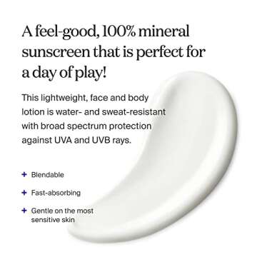Supergoop! PLAY 100% Mineral Lotion - 3.4 fl oz - Broad Spectrum SPF 50 Sunscreen for Face & Body - ...