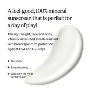 Supergoop! PLAY 100% Mineral Lotion - 3.4 fl oz - Broad Spectrum SPF 50 Sunscreen for Face & Body - ...
