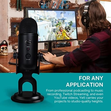 Blue Yeti Microphone Bundle for High-Quality Audio