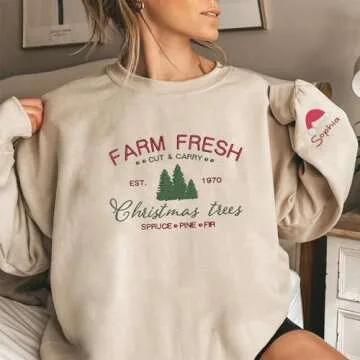 Givesmiles Personalized Christmas Sweatshirt for All