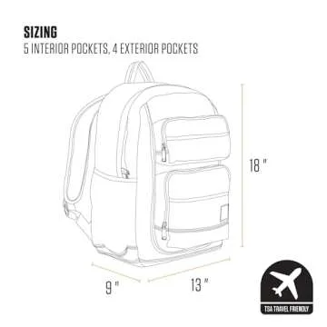 Carhartt Single-Compartment, Durable Pack with Laptop Sleeve and Duravax Abrasion Resistant Base, 27L Classic Backpack (Navy), One Size