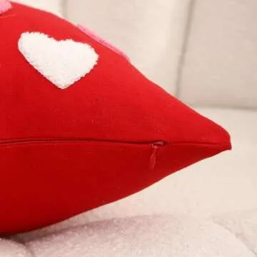 WOKANI Valentine's Day Pillow Covers - Love Embroidery Decor