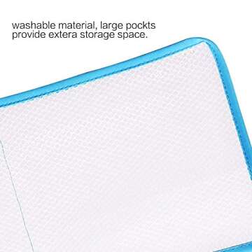 Phying Mesh Bath Organizers for Shower with Hook, Quick Dry Hanging Shower Caddy College, Bath Storage with 6 Pockets for College Dorm Rooms, Bathroom