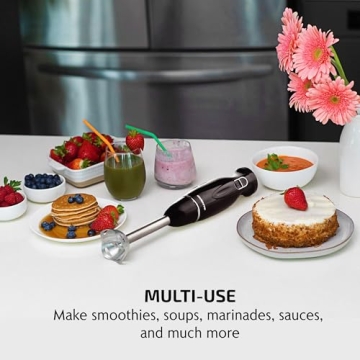 OVENTE 300W Hand Blender - 2 Speed, Easy Grip